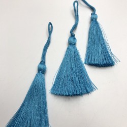 Turkuaz Tekli Püskül 10 Adet 7 cm-TPS-1026