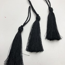 Siyah Tekli Püskül 10 Adet 7 cm-TPS-1030