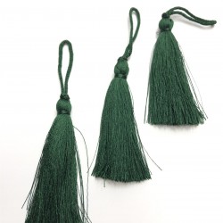 Koyu Yeşil Tekli Püskül 10 Adet 7 cm-TPS-1032