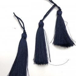 Lacivert Tekli Püskül 10 Adet 7 cm-TPS-1034