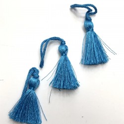 Turkuaz Tekli Püskül 4 cm (10 adet)-TPS-1049