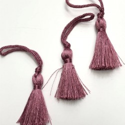 Koyu Pudra Tekli Püskül 4 cm ( 10 adet )-TPS-1053