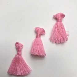 Pembe Pamuk Püskül 10 Adet 3 cm-TPS-1061