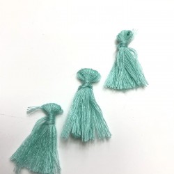 Mavi Pamuk Püskül 10 Adet 3 cm-TPS-1066