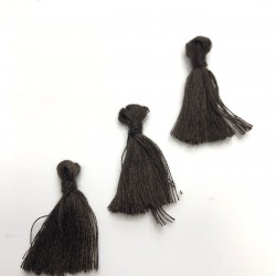 Kahve Pamuk Püskül 10 Adet 3 cm-TPS-1068