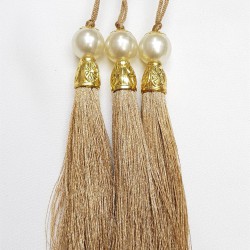 Vizon Boncuklu Püskül 12 cm 1 adet-TPS-1089