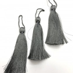 Koyu Gri Tekli Püskül 10 cm ( 1 adet )-TPS-1095