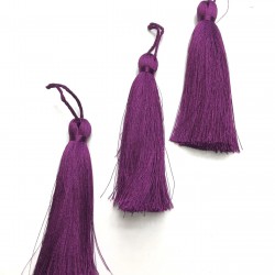 Mürdüm Tekli Püskül 10cm 1 adet-TPS-1103