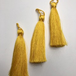 Koyu Sarı Tekli Püskül 10cm 1 adet-TPS-1105