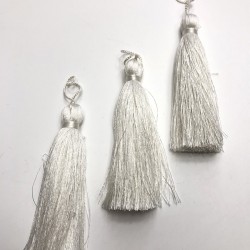 Kırık Beyaz Tekli Püskül 10cm 1 adet-TPS-1108