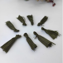 Haki Pamuk Püskül 10 Adet-TPS-1115