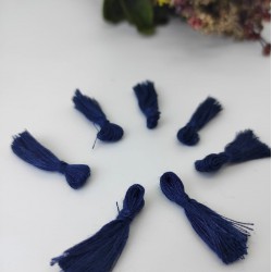 Lacivert Pamuk Püskül 10 Adet-TPS-1120