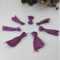 Mürdüm Pamuk Püskül 10 Adet-TPS-1123