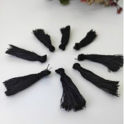 Siyah Pamuk Püskül 10 Adet-TPS-1127