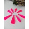 Neon Pembe Pamuk Püskül 10 Adet 3 cm-TPS-1132