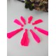 Neon Pembe Pamuk Püskül 10 Adet 3 cm-TPS-1132