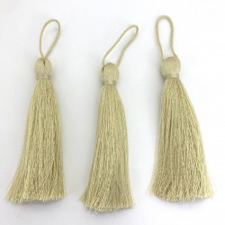 Koyu Bej Püskül 10 Cm-TPS-1148