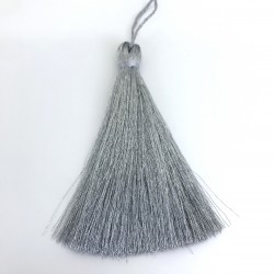 Simli Gümüş Püskül 10 Cm-TPS-1160