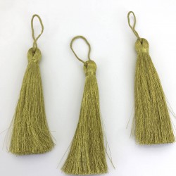 Simli Gold Püskül 10 Cm-TPS-1161