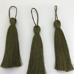 Zeytin Yeşili Püskül 10 Cm-TPS-1170