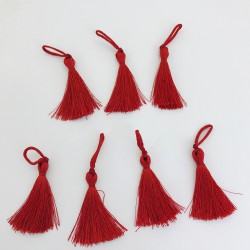 Kırmızı Püskül 4 Cm-TPS-1181