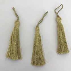 Gold Simli Püskül 7 Cm-TPS-1195