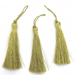 Koyu Gold Simli Püskül 7 Cm-TPS-1196