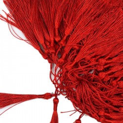 Kırmızı İthal Tekli Püskül 6 Cm 100 Adet-TPS-1255