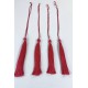 Kırmızı Uzun Kep Süsleme Püskülü Boy 20 Cm-TPS-1290