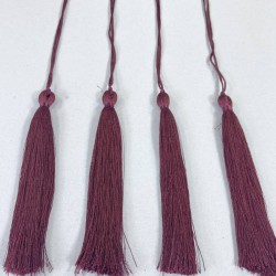 Mürdüm Uzun Kep Süsleme Püskülü Boy 20 Cm-TPS-1291