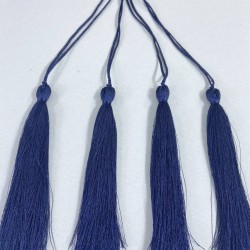 Açık Lacivert Uzun Kep Süsleme Püskülü Boy 20 Cm-TPS-1293