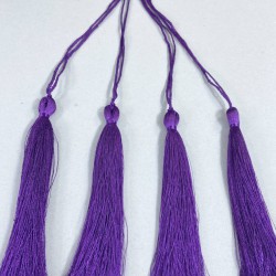 Koyu Mor Uzun Kep Süsleme Püskülü Boy 20 Cm-TPS-1294