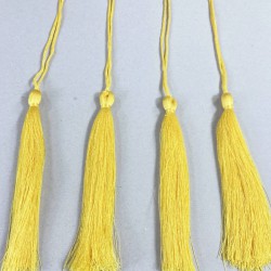 Koyu Sarı Uzun Kep Süsleme Püskülü Boy 20 Cm-TPS-1295