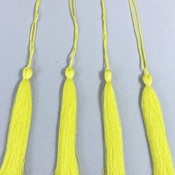 Açık Sarı Uzun Kep Süsleme Püskülü Boy 20 Cm-TPS-1296