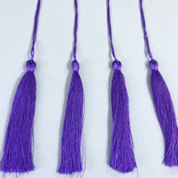 Açık Mor Uzun Kep Süsleme Püskülü Boy 20 Cm-TPS-1299