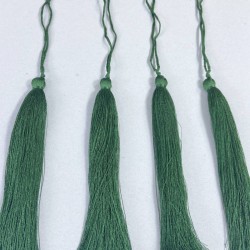 Yeşil Uzun Kep Süsleme Püskülü Boy 20 Cm-TPS-1300