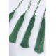 Yeşil Uzun Kep Süsleme Püskülü Boy 20 Cm-TPS-1300