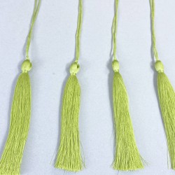 Yağ Yeşili Uzun Kep Süsleme Püskülü Boy 20 Cm-TPS-1303