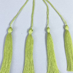 Yağ Yeşili Uzun Kep Süsleme Püskülü Boy 20 Cm-TPS-1303