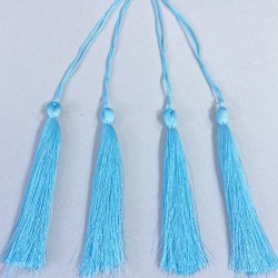 Su Yeşili Uzun Kep Süsleme Püskülü Boy 20 Cm-TPS-1305