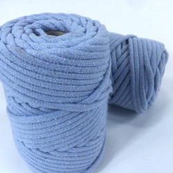 Bebe Mavi Makrome İp Kordon Kaytan Dokuma İp Sepet Supla Salıncak Çanta Paspas İpi Çok Amaçlı İp Tress 10 Metre-TRESS-1002