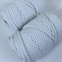 Beyaz Makrome İp Kordon Kaytan Dokuma İp Sepet Supla Salıncak Çanta Paspas İpi Çok Amaçlı İp Tress 10 Metre-TRESS-1003