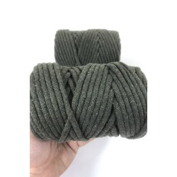 Yeşil Makrome İp Kordon Kaytan Dokuma İp Sepet Supla Salıncak Çanta Paspas İpi Çok Amaçlı İp Tress 10 Metre-TRESS-1005