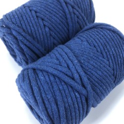 Saks Mavi Makrome İp Kordon Kaytan Dokuma İp Sepet Supla Salıncak Çanta Paspas İpi Çok Amaçlı İp Tress 10 Metre-TRESS-1007