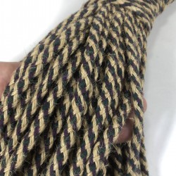 Mor Yeşil Hasır Makrome İp Kordon Kaytan Dokuma İp Sepet Supla Salıncak Çanta Paspas İpi Çok Amaçlı İp Tress 10 Metre-TRESS-1012