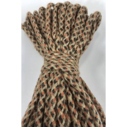 Turuncu Yeşil Hasır Makrome İp Kordon Kaytan Dokuma İp Sepet Supla Salıncak Çanta Paspas İpi Çok Amaçlı İp Tress 10 Metre-TRESS-1015