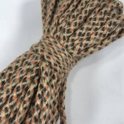 Turuncu Yeşil Hasır Makrome İp Kordon Kaytan Dokuma İp Sepet Supla Salıncak Çanta Paspas İpi Çok Amaçlı İp Tress 10 Metre-TRESS-1015