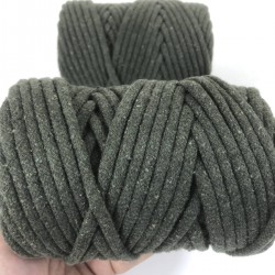 Yeşil Makrome İp Kordon Kaytan Dokuma İp Sepet Supla Salıncak Çanta Paspas İpi Çok Amaçlı İp Tress 50 Metre-TRESS-5005