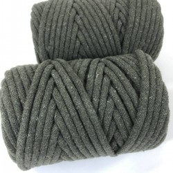 Yeşil Makrome İp Kordon Kaytan Dokuma İp Sepet Supla Salıncak Çanta Paspas İpi Çok Amaçlı İp Tress 50 Metre-TRESS-5005