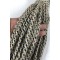 Siyah Gri Hasır Makrome İp Kordon Kaytan Dokuma İp Sepet Supla Salıncak Çanta Paspas İpi Çok Amaçlı İp Tress 50 Metre-TRESS-5013
